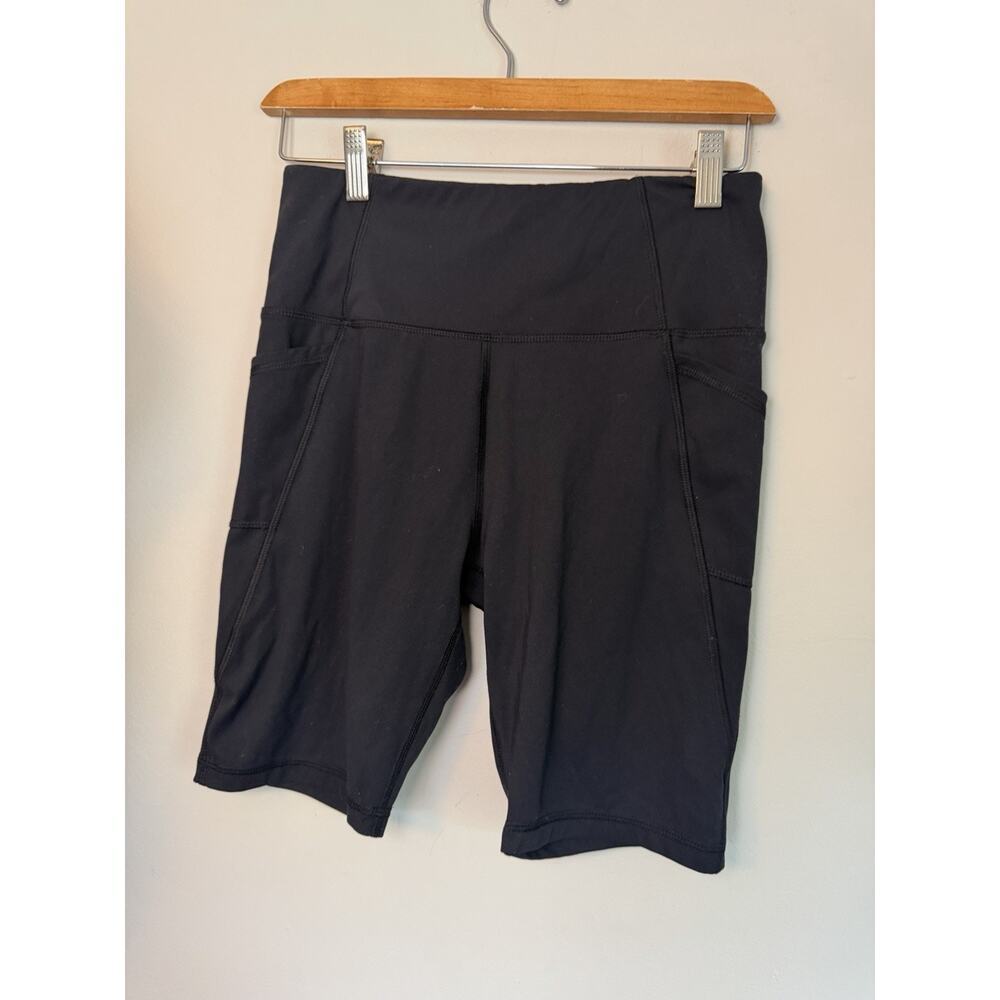 Gottex Black High Rise Biker Shorts With Pockets Women's Sz M